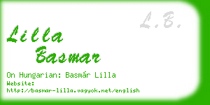 lilla basmar business card